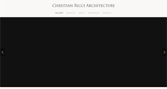 Desktop Screenshot of christianricciarchitecture.com