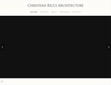 Tablet Screenshot of christianricciarchitecture.com